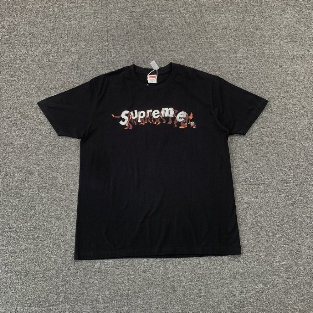 Supreme Apes Monkey Ape Man Letters Short Sleeves